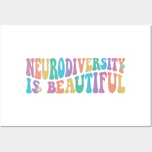 Neurodiversity is beautiful Autism Awareness Gift for Birthday, Mother's Day, Thanksgiving, Christmas Posters and Art